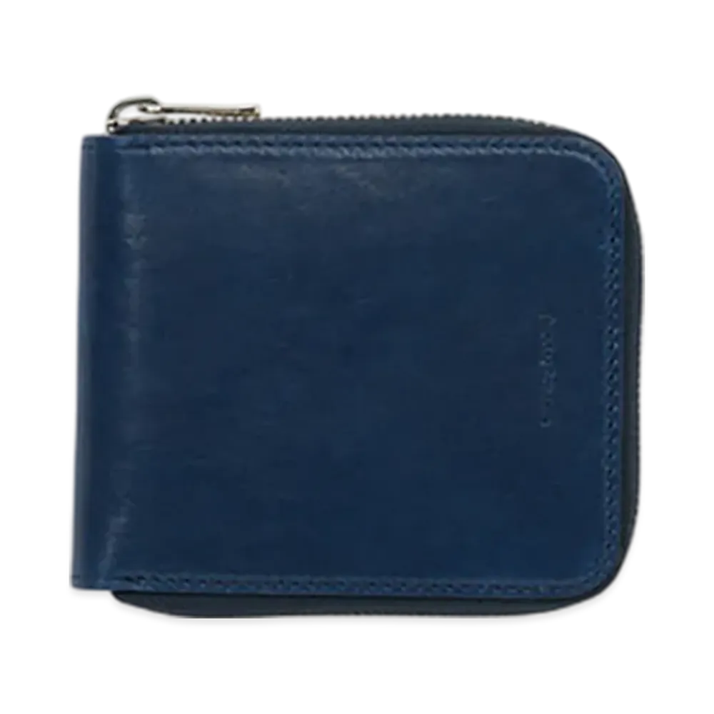 Hender Scheme Horizontal Zip Purse "Navy"