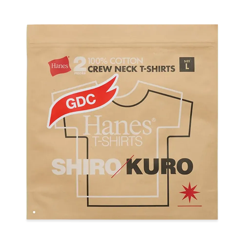 GDC x Hanes Shiro Kuro 2Pack T "White/Black"