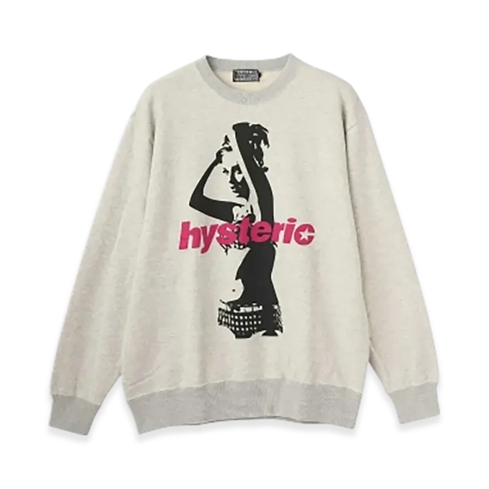 HYSTERIC GLAMOUR Hysteric Armpits Sweatshirt "Top Gray"