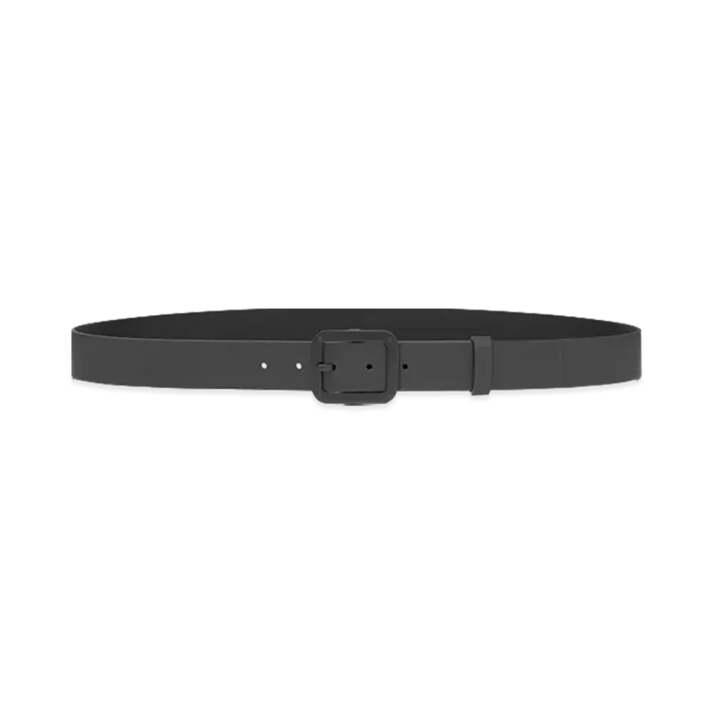 RIMOWA Lifestyle Reversible Leather Badge Belt "Black/Black"
