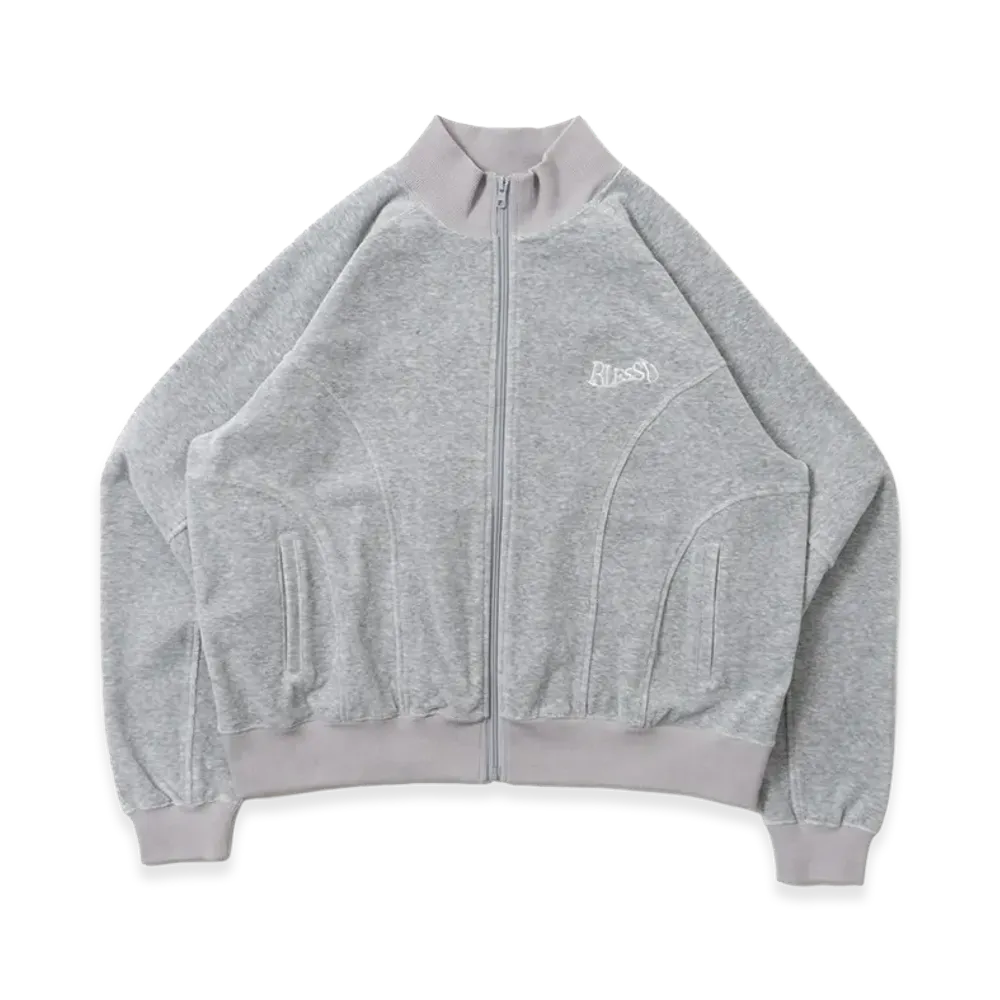BLESS U Velour Track Jacket "Gray"