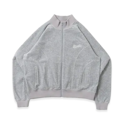 BLESS U Velour Track Jacket "Gray"