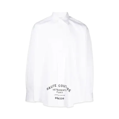 VETEMENTS Logo Shirts "White"