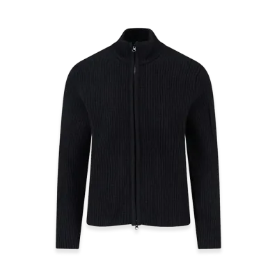 C.P. Company Logo Zip Shirt "Black"