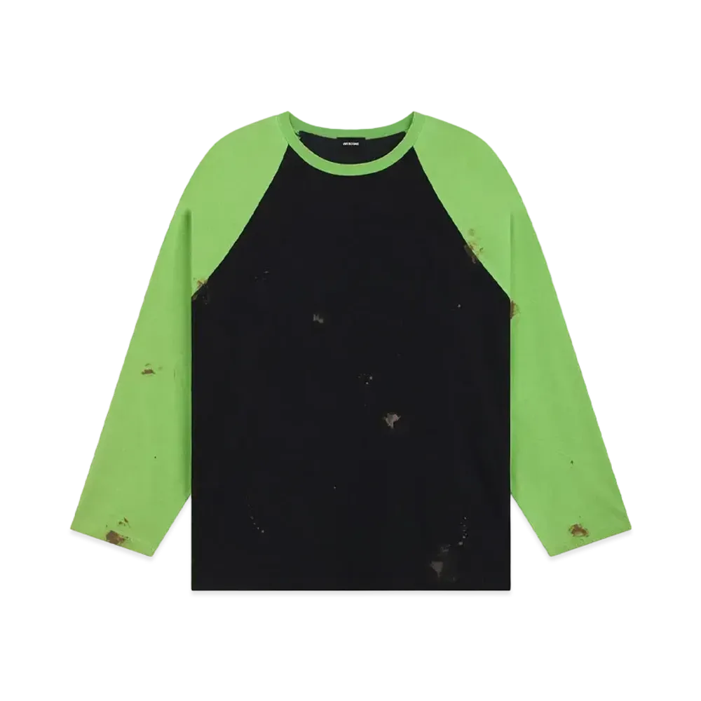 WE11DONE Raglan T-shirt "Neon Green"