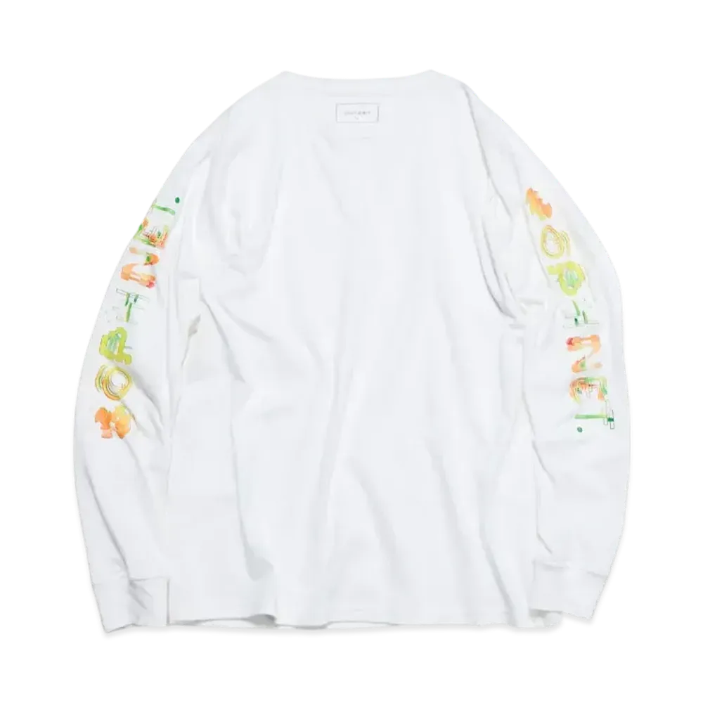 SOPHNET. Simon Taylor: Flower L/S Tee "White"