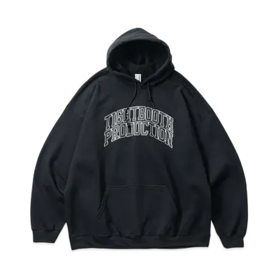 TIGHTBOOTH College Hooded Sweat Shirt "Black"