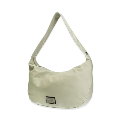 X-Girl Women's Metal Plate Label Shoulder Bag "Off White"
