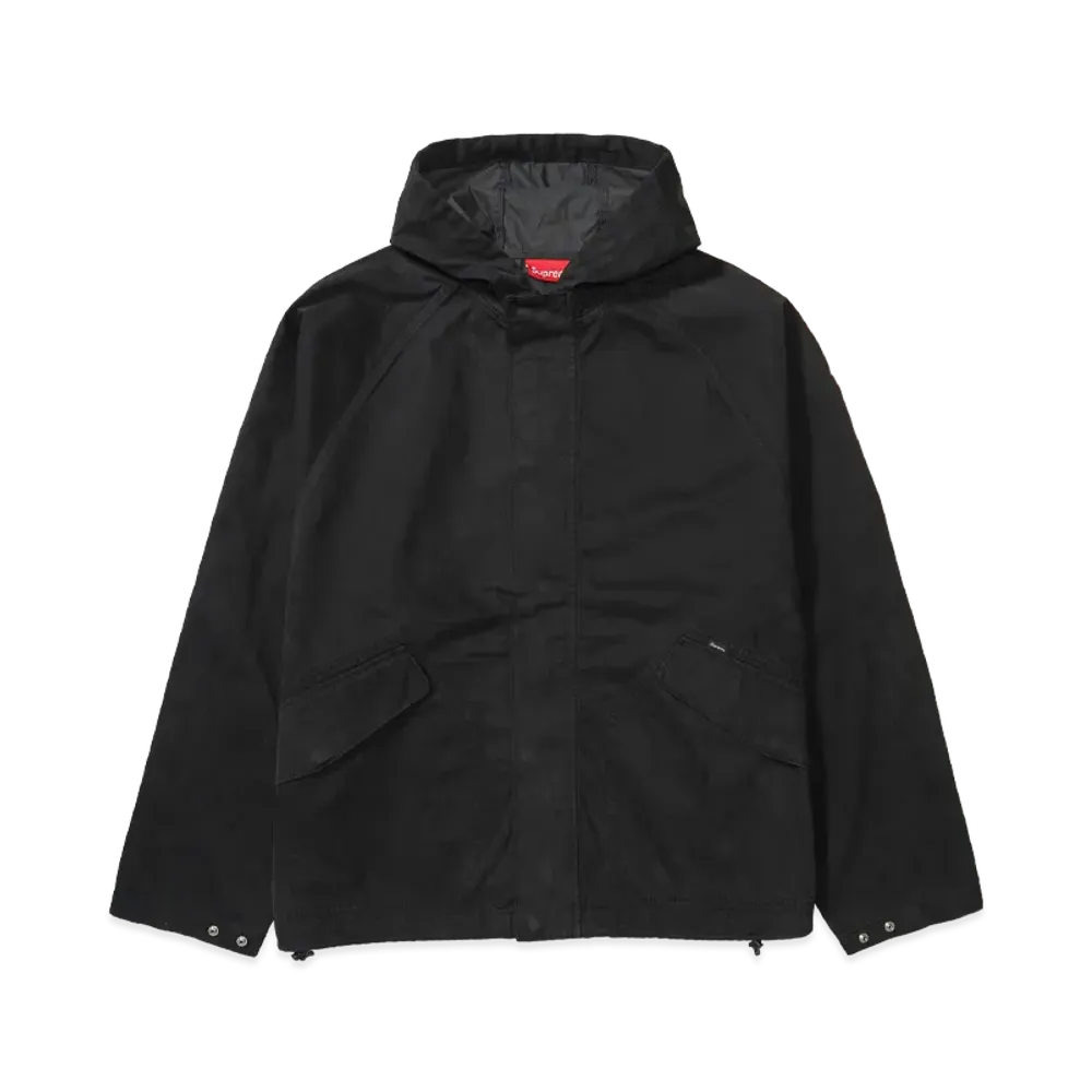 Supreme Hooded Raglan Jacket "Black"