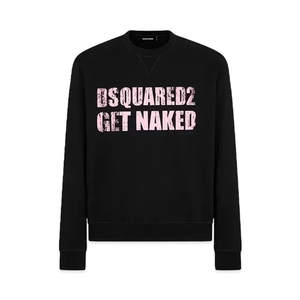 Dsquared2 Get Naked Cool Fit Crewneck Sweatshirt "Black"