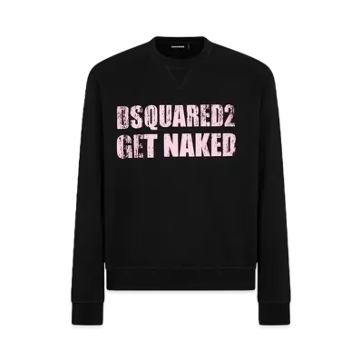 Dsquared2 Get Naked Cool Fit Crewneck Sweatshirt "Black"