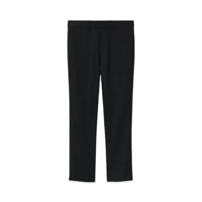 Paul Smith Solid Wool Stretch Tapered Trousers A Suit To Travel In "Black"