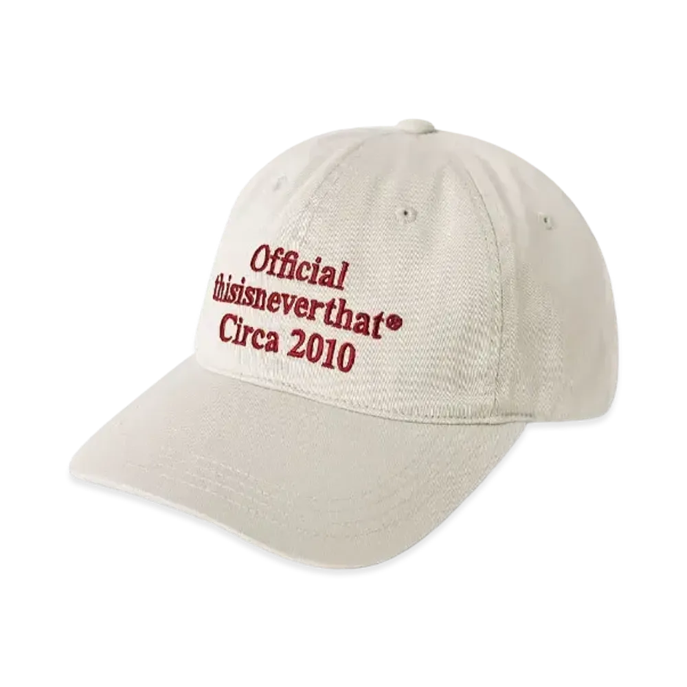 thisisneverthat Times Cap "Off White"