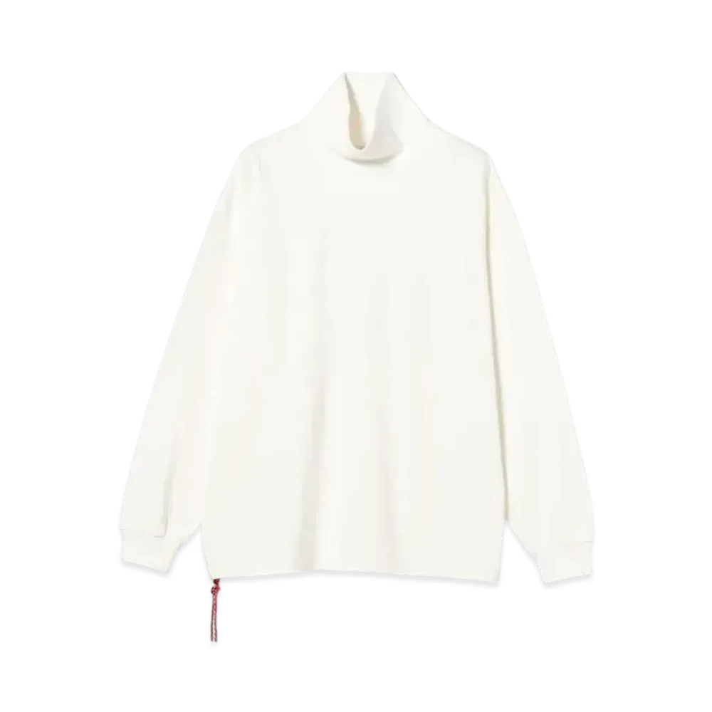 BEAMS Heavyweight Jersey Turtleneck "White"
