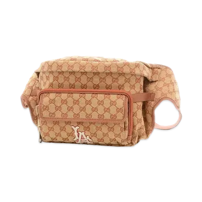 GUCCI x Los Angeles Angels GG Canvas Belt Bag "Beige"
