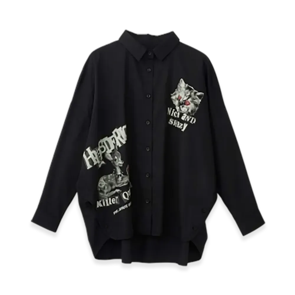 HYSTERIC GLAMOUR Killer Queen Overshirt "Black"