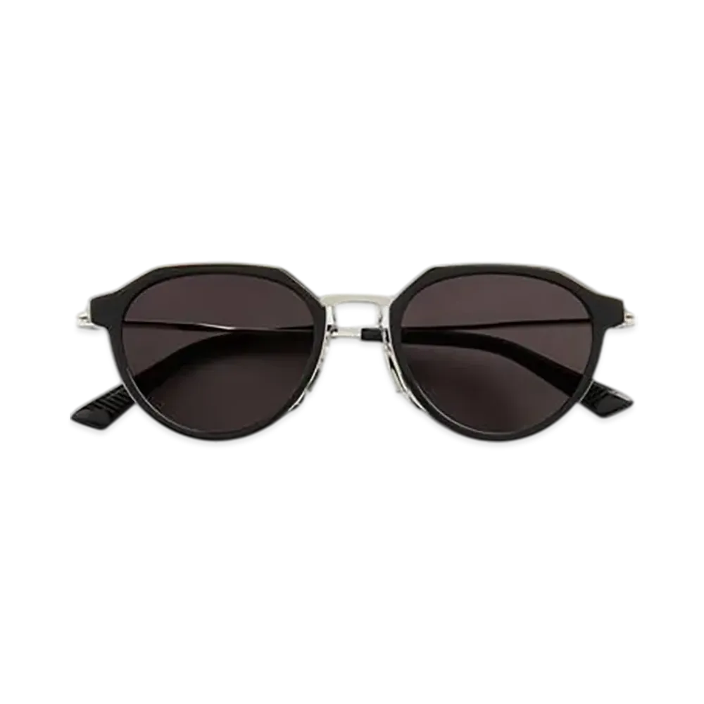 Bottega Veneta Ultrathin Panthos Sunglasses "Black/Gray"