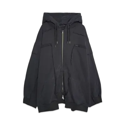 SURGERY remake over pigment hood jacket "CHARCOAL"
