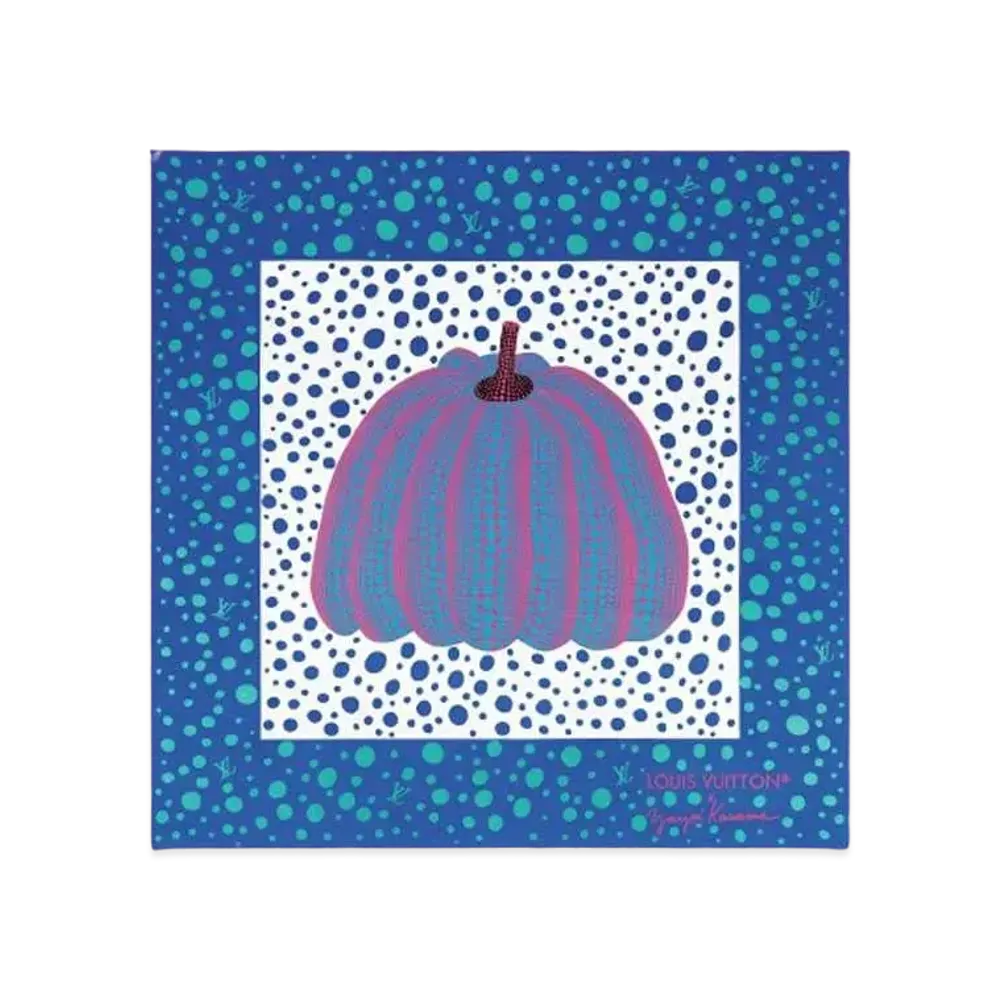 Louis Vuitton x Yayoi Kusama Pumpkin Square 90 "Blue"
