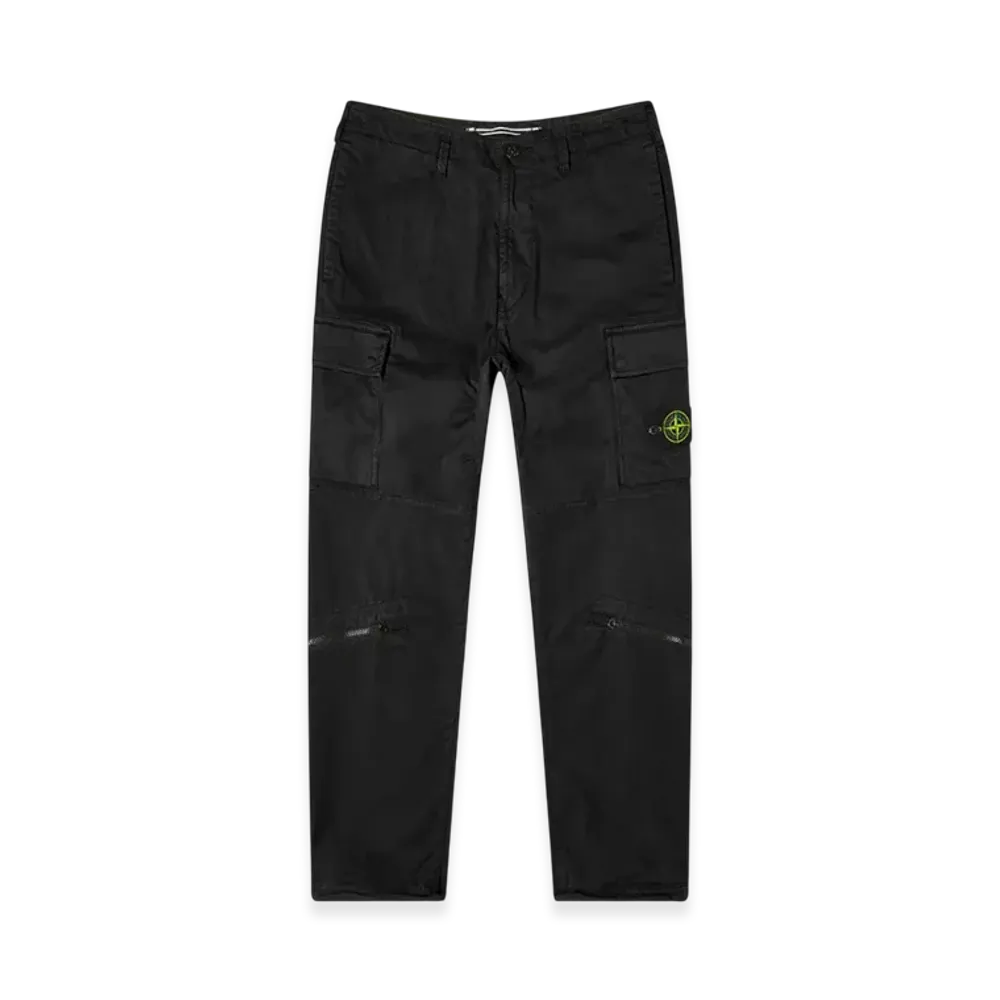 Stone Island 30419 Stretch Cotton Twill Cargo Pants - 21SS "Black"