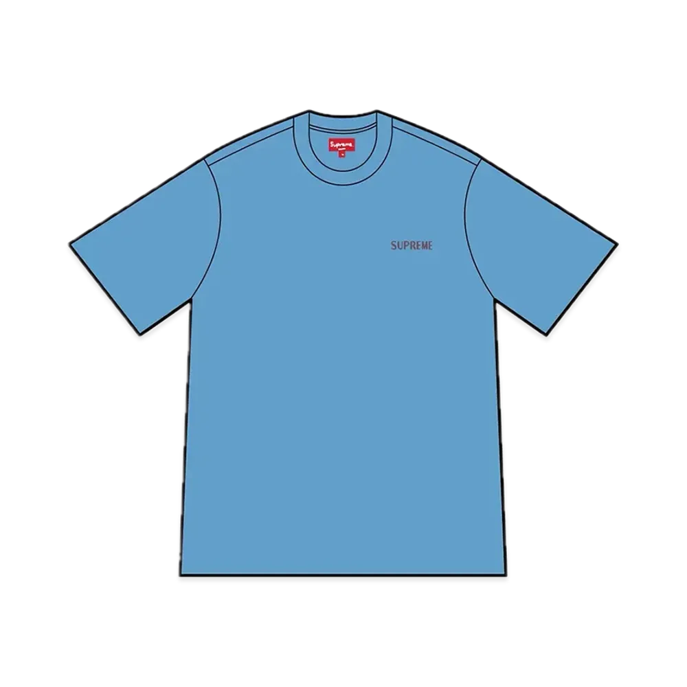 Supreme Washed Capital S/S Top "Blue"