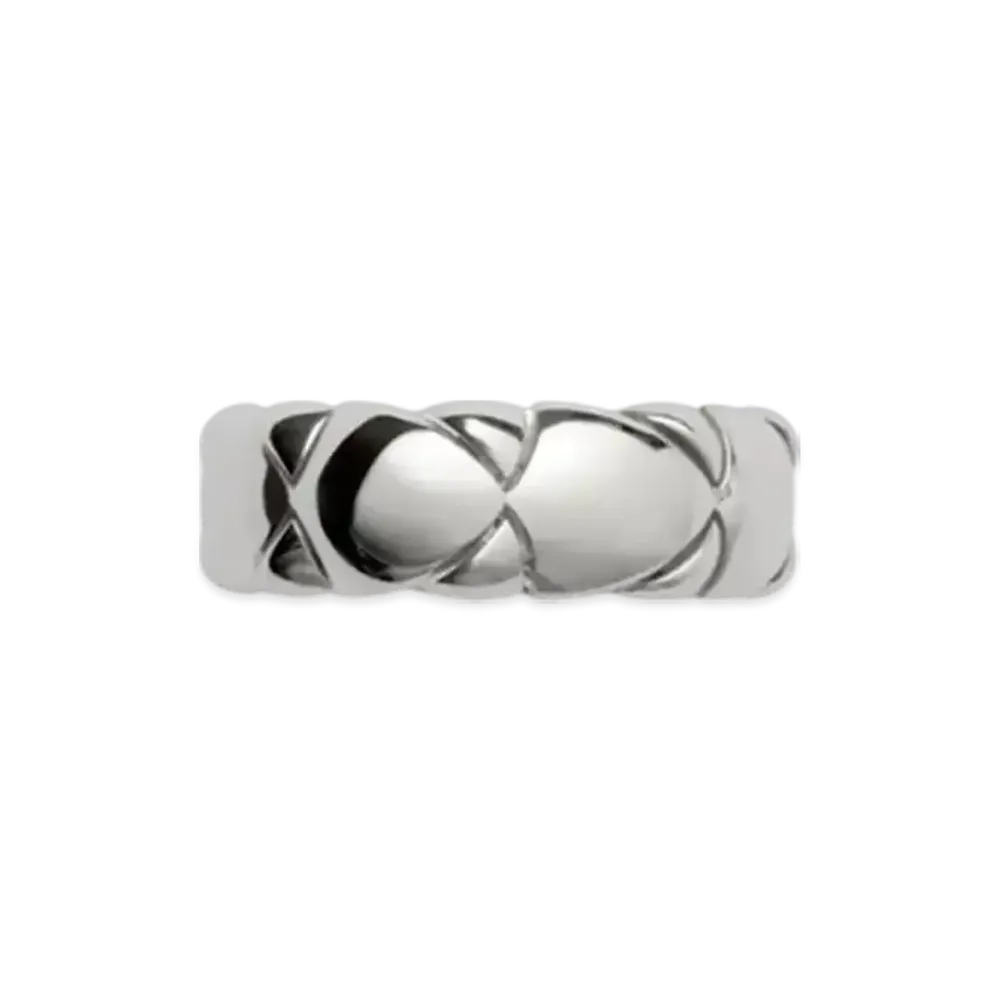 Burberry Shield Segment Ring "Silver"