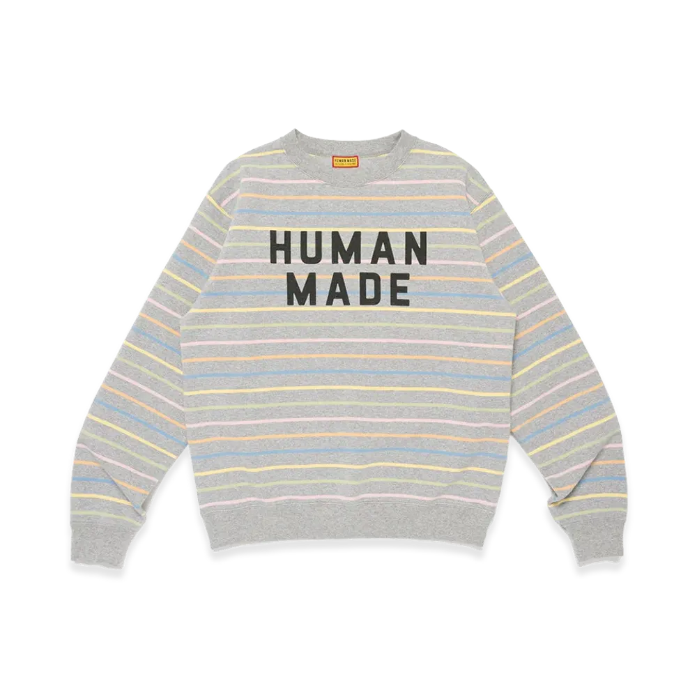HUMAN MADE Multi Striped Sweatshirt "Gray"