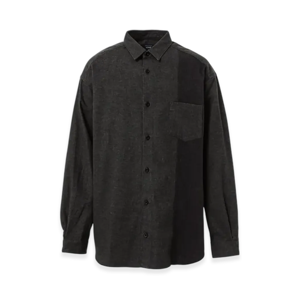 COMME des GARCONS HOMME Cotton Flannel Shirt "Gray"