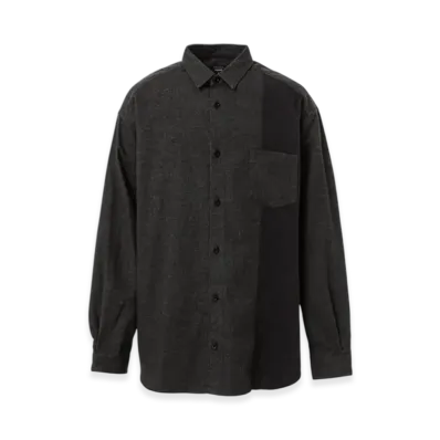 COMME des GARCONS HOMME Cotton Flannel Shirt "Gray"