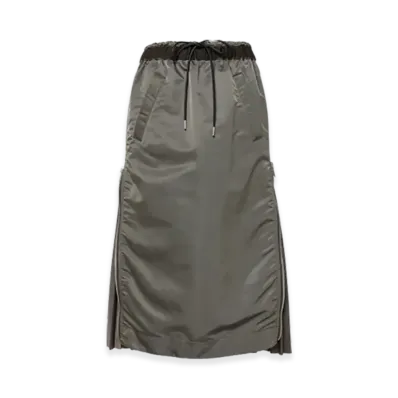 sacai Nylon Twill Skirt "Taupe"