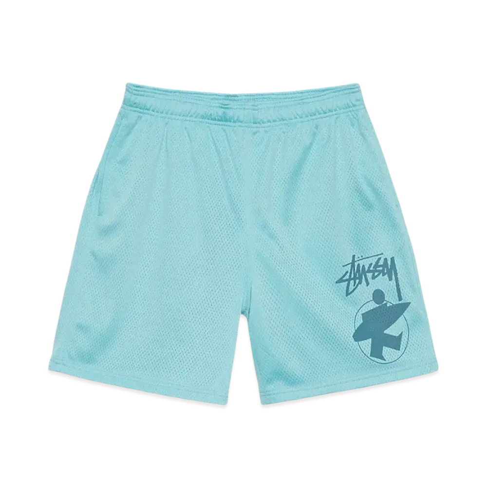 Stussy Surfman Mesh Shorts "Aqua"