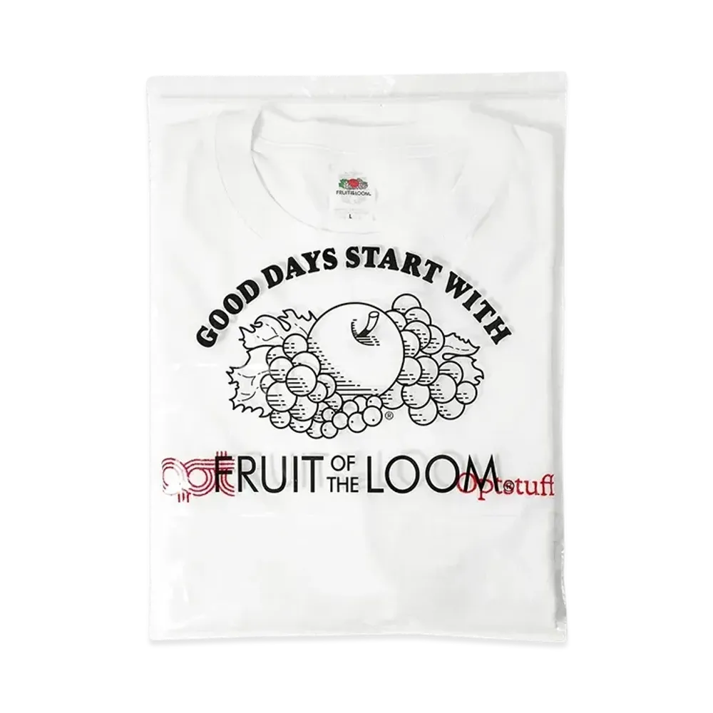 Optstuff x FRUIT OF THE LOOM Pack Tee "White/Red"