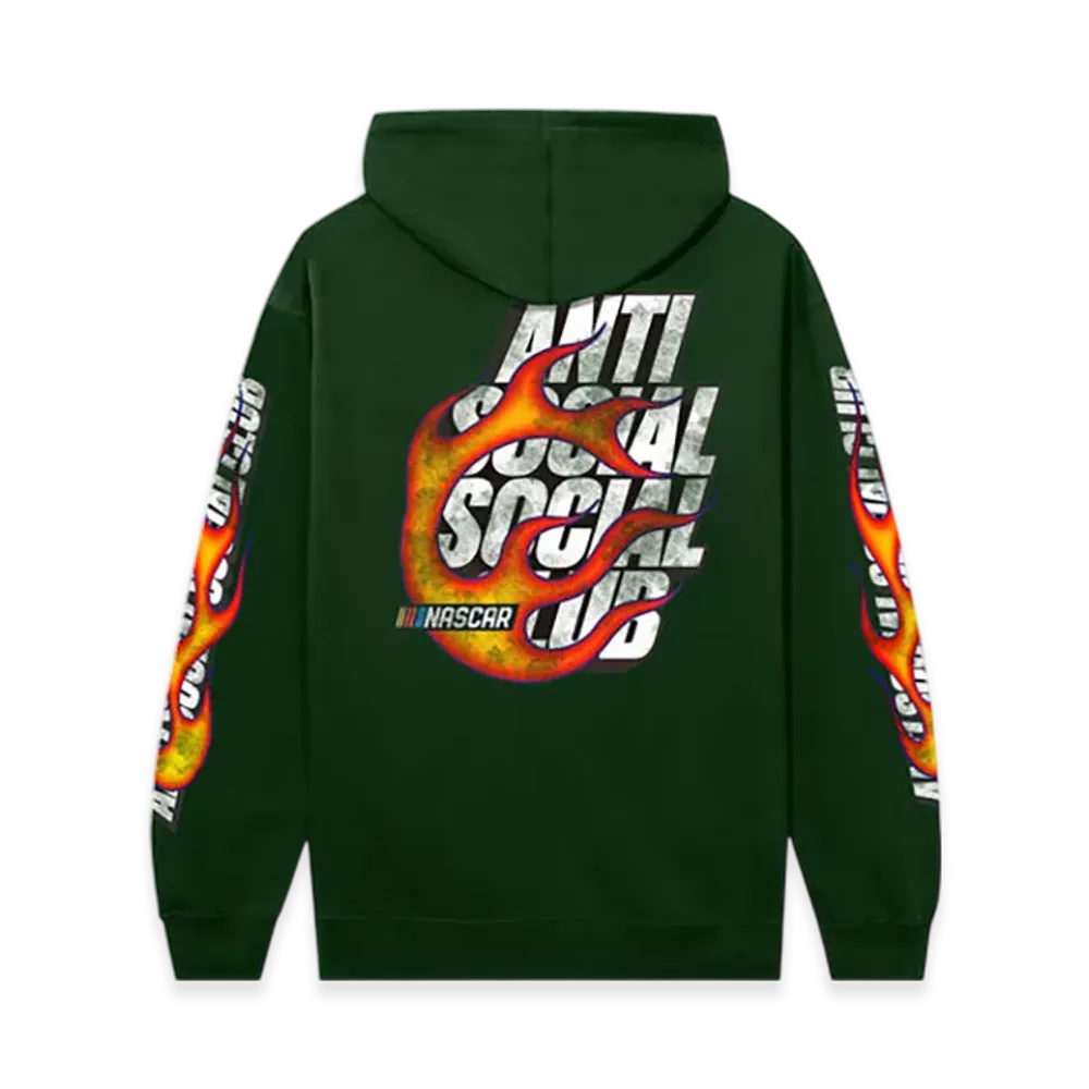 ANTI SOCIAL SOCIAL CLUB x NASCAR Daytona Hoodie "Dark Green"