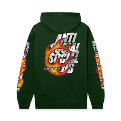 ANTI SOCIAL SOCIAL CLUB x NASCAR Daytona Hoodie "Dark Green"