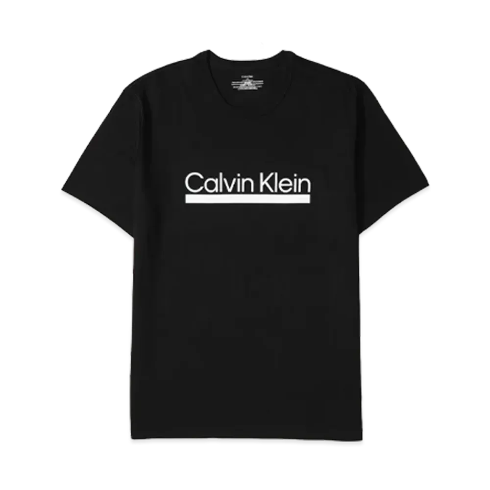 Calvin Klein Logo Crew Neck T-Shirt "Black"