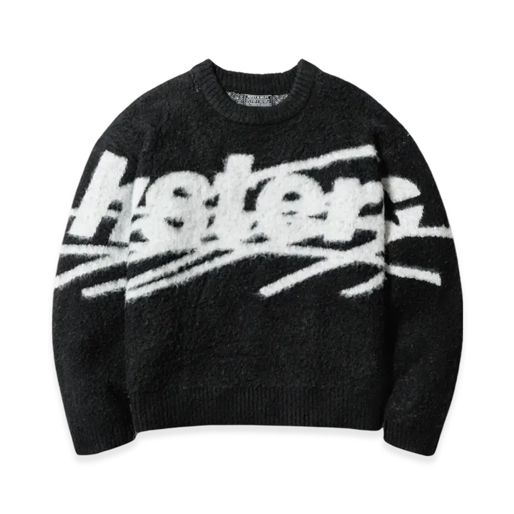 HYSTERIC GLAMOUR x Genzai Big Logo Knit "Black"