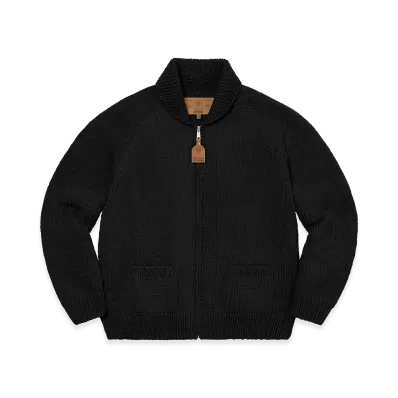 Supreme Box Logo Cowichan Sweater "Black"