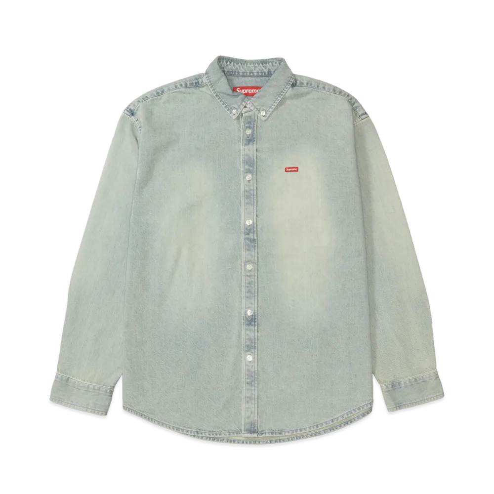 Supreme Small Box Shirt (26FW) "Light Washed Indigo Denim"
