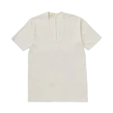 N.HOOLYWOOD Scoop Neck T-Shirt "White"