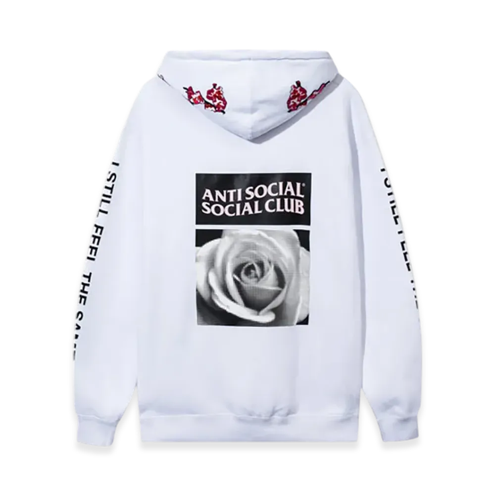 ANTI SOCIAL SOCIAL CLUB Embroidered Wildleder Hoodie "Natural"