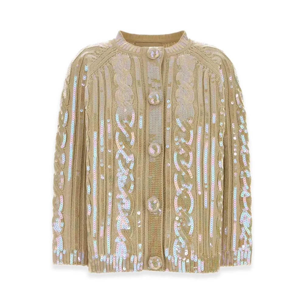 Valentino Women's Wool Cardigan "Beige"