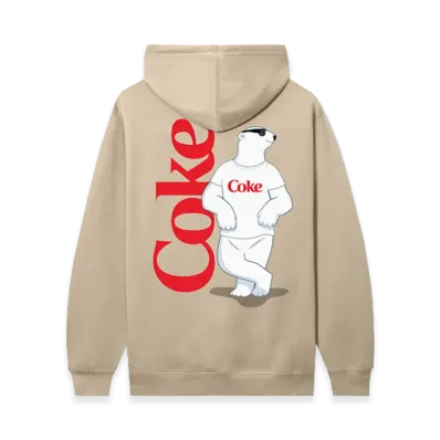 ANTI SOCIAL SOCIAL CLUB x Coca-Cola Polar Bear Coke Hoodie "Sandstone"