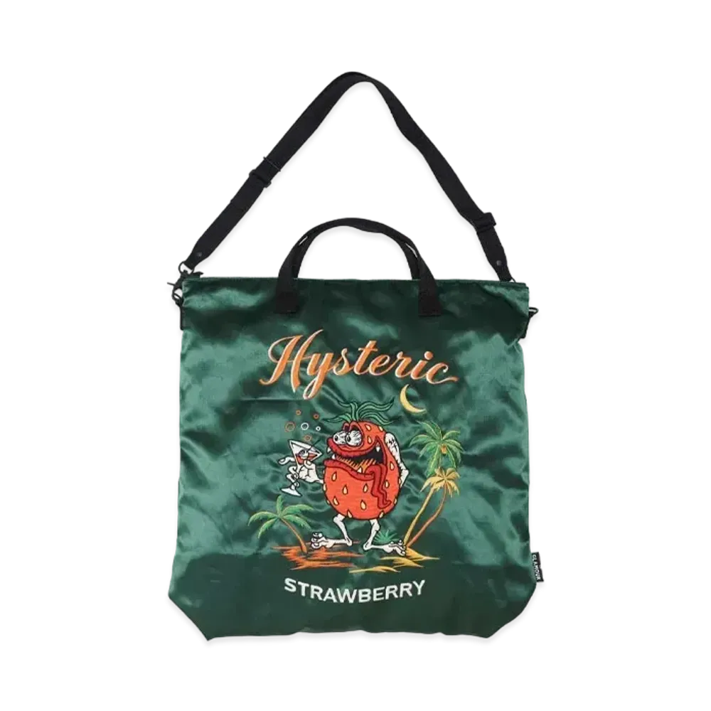 HYSTERIC GLAMOUR Island SBM Embroidery 2way Helmet Bag "Green"