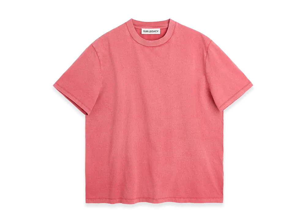 OUR LEGACY Box T-Shirt "Worn Rose Legacy Jersey"