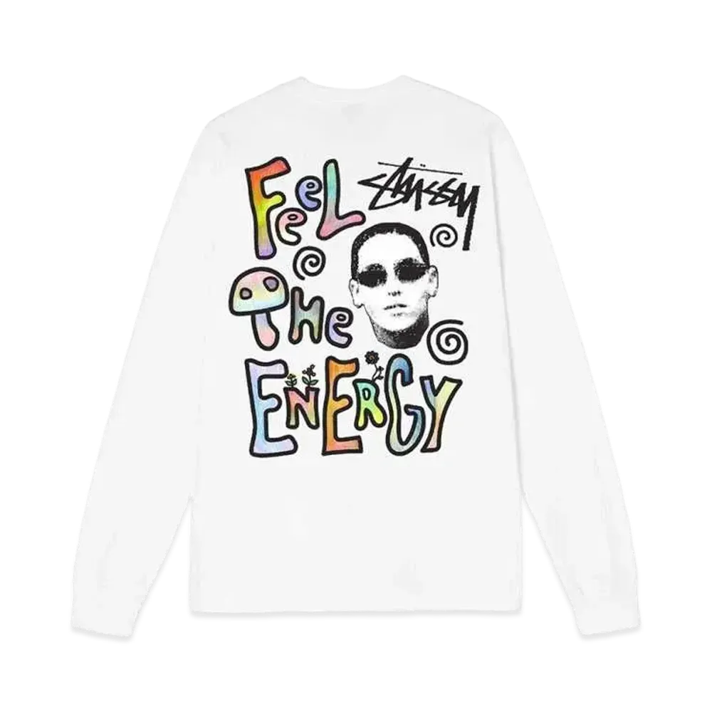 Stussy ENERGY LS TEE "White"