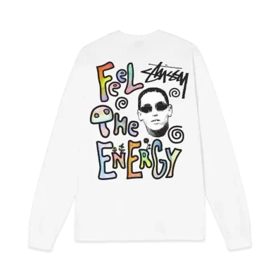 Stussy ENERGY LS TEE "White"