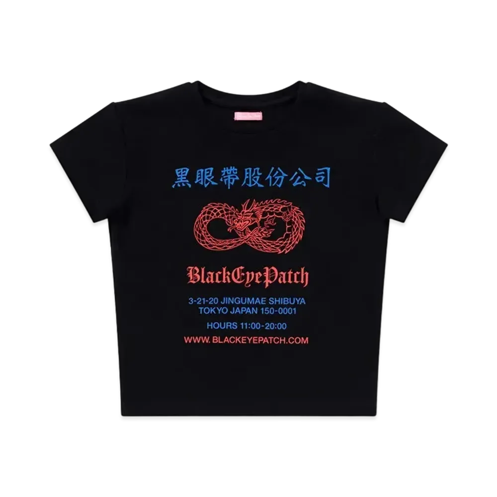 BlackEyePatch Chinatown Store Baby Tee "Black"