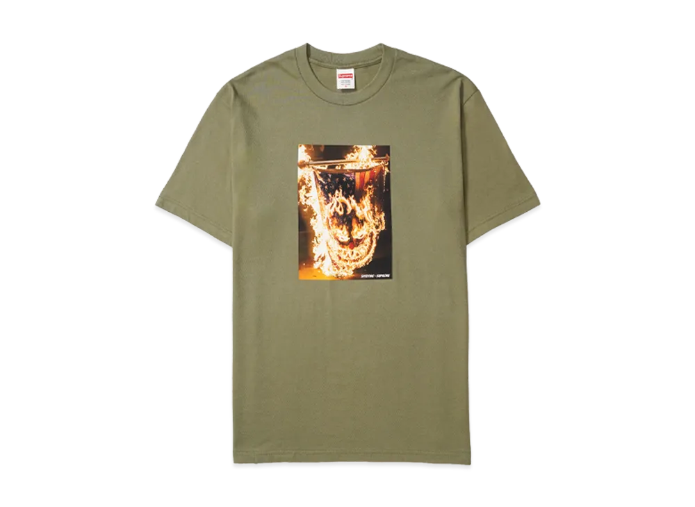 Supreme x Spitfire Flag Tee "Light Olive"