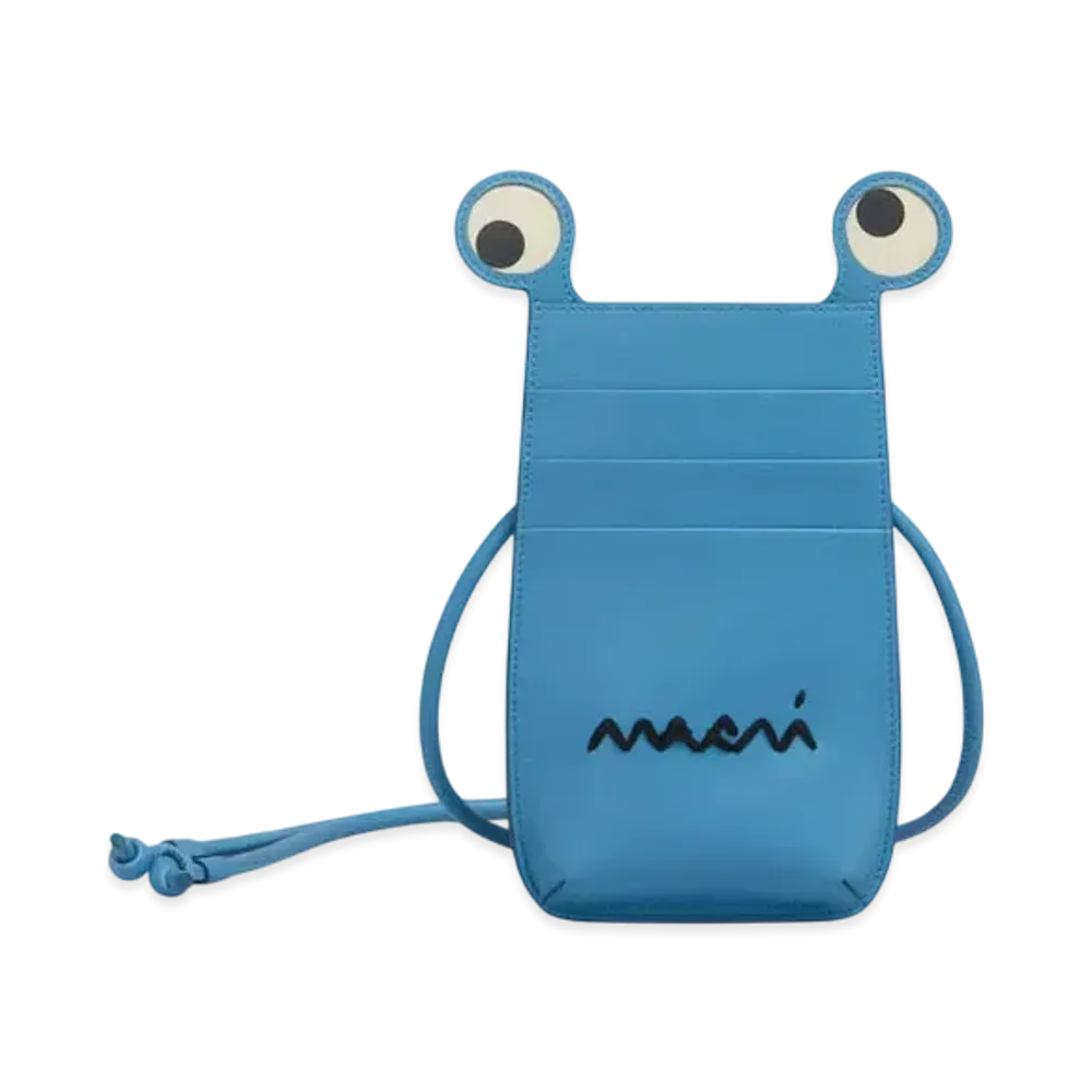Marni Leather iPhone Case with Marni Symbol "Dusk Blue"