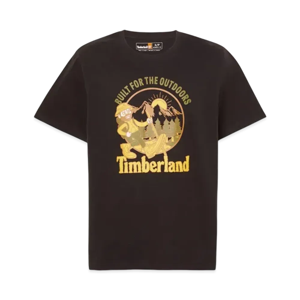 Timberland Allgender Short Sleeve Hike Out Graphic Tee "Black"